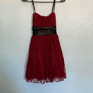 Cute red lacey dress